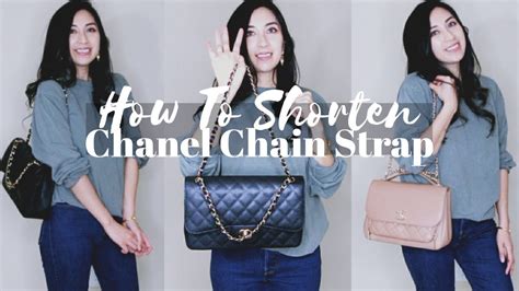 how to shorten chanel boy chain|chanel chain strap shortener.